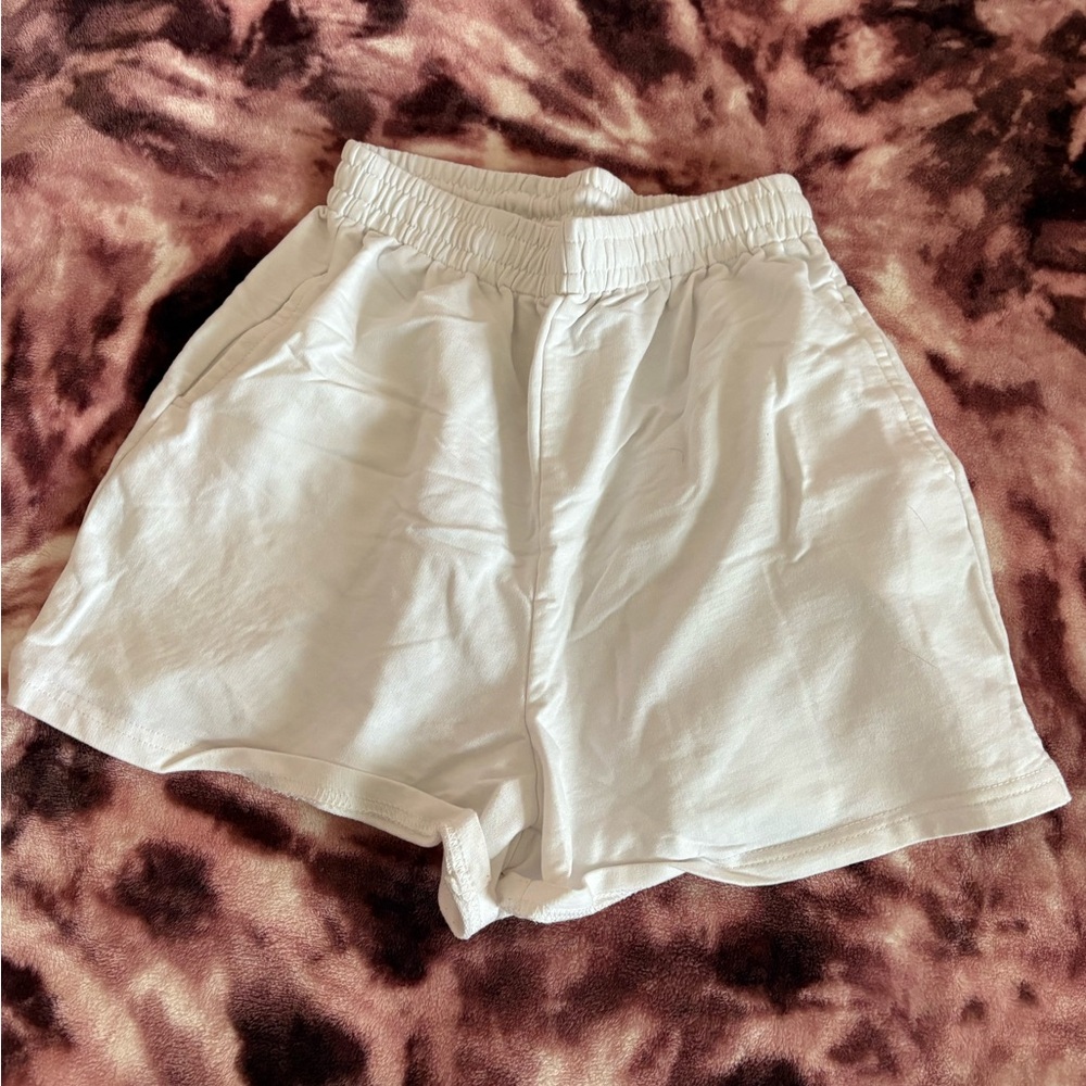 Women's White Casual Shorts